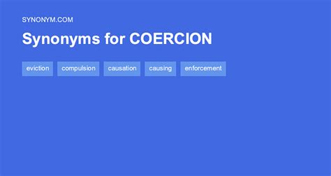 coercion antonyms|another phrase for implied coercion.